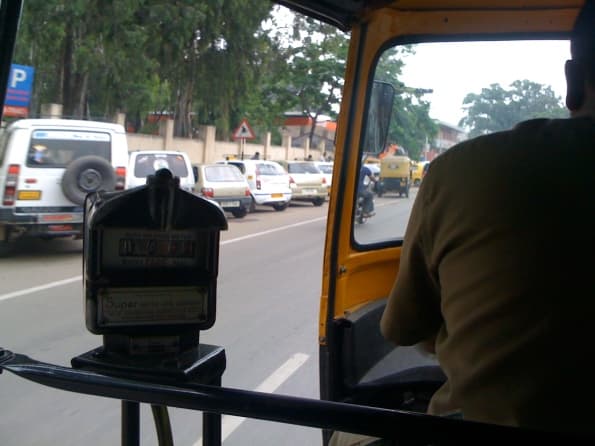 Kazuyo on the Auto-Rickshaw